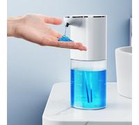 Dispenser Sapone Automatico Elettrico a parete Dispenser di Sapone Automatico senza contatto, ricaricabile via USB con sensore di movimento a infrarossi per bagno, cucina, ufficio