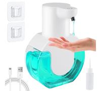 Dispenser Sapone Automatico, Mezzar 420ml Dispenser Sapone Bagno 4 Livelli Regolabili IPX5 Impermeabile per Cucina Ufficio Hotel (Liquido)
