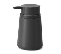 Dispenser Sapone Bagno 13x8 cm Grigio in Plastica, Dosasapone da Appoggio Design Tondo Compatto - Linea Pop
