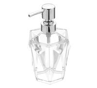 Dispenser Sapone Bianco Trasparente Forma a Diamante