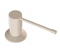 Dispenser sapone cucina 400 ml - Dispenser Sapone da Incasso - Dosatore sapone cucina Rotante a 360° - Realizzato in PVC, da Riempire Beige - GRANITAN