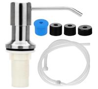 Dispenser Sapone Cucina,Dispenser di Sapone per Piatti da Cucina in acciaio Inossidabile 304,Sotto Piano di lavoro,per Bagno,Tubo di Prolunga da 120 cm