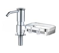 Dispenser Sapone da Cucina Montaggio Lavello ABS Pressa Design 14,5 x 9 x 6,7 cm
