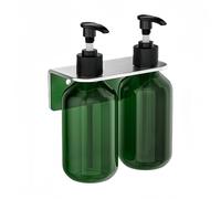 Dispenser Sapone da Parete 300ML Pompa Manuale Portabottiglie per Gel Doccia