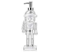 Dispenser Sapone Decorazione 3D Trasparente Ricaricabile | Dispenser Sapone Per Doccia Per Casa Feste Bagno Hotel Vacanza Lavandini Camera Festa Compleanno Dormitorio Babbo Natale