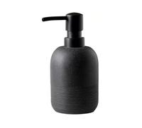 Dispenser Sapone Distributore di sapone liquido creativo da banco, contenitore for bottiglie, accessori in resina, lozione for il bagno(Black)