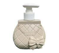 Dispenser Sapone Forma di Borsetta - 300 Ml - Dosatore utilizzabile in Bagno e in Cucina - Oggetto di arredo (Tortora)