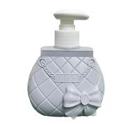 Dispenser Sapone Forma di Borsetta - 300 Ml - Dosatore utilizzabile in Bagno e in Cucina - Oggetto di arredo (Grigio)