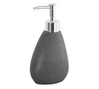 Dispenser Sapone Grigio Da Appoggio In Poliresina Effetto Pietra Stone