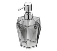 Dispenser Sapone Grigio Trasparente in Plastica ABS Diamante