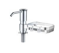 Dispenser sapone lavandino da cucina design esteso grigio portatile di lunga dur