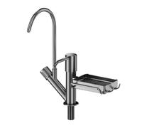 Dispenser Sapone Lavello Cucina 3 in 1 con Attacco Acqua e Organizzatore