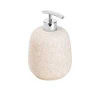 DISPENSER SAPONE LIQUIDO APPOGGIO LAVABO KIT ACCESSORI BAGNO COLORE SABBIA AFRA