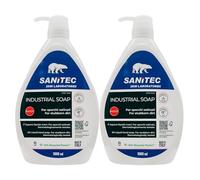 Dispenser Sapone Liquido Mani INDUSTRIAL SOAP, Per Sporchi Ostinati e Grassi. Al Profumo D’Arancio, Lascia Le Mani Gradevolmente Profumate 1000ml (2 Flaconi)