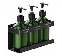 Dispenser Sapone Manuale da Parete 300ML con Supporto e Pompa Bottiglia per Gel