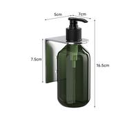 Dispenser sapone manuale da parete verde con supporto per gel doccia per shampoo