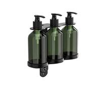 Dispenser Sapone Manuale Funzionale con Porta per Organizzazione Bagno