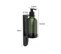 Dispenser Sapone Manuale Funzionale con Porta per Organizzazione Bagno