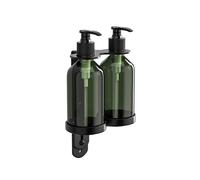 Dispenser Sapone Manuale Funzionale con Porta per Organizzazione Bagno