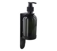 Dispenser Sapone Manuale Funzionale con Porta per Organizzazione Bagno