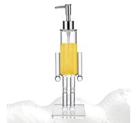 Dispenser Sapone Schiaccianocis, 150/300ml Dispenser Sapone Schiaccianocis Acrilico Trasparente, Flacone Sapones Mani Natalizio Ricaricabile, Per Accessori Bagno Cucina Casa