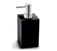 Dispenser sapone Sofia in resina e sabbia nero opaco Nero opaco