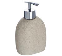 WENKO Dispenser sapone Puro Capacità: 0.29 l, Poliresina, 9.4 x 15.2 x 6.5 cm, Beige