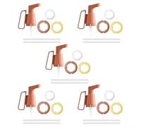 Dispenser sigillato a tenuta stagna da cucina con manico, confezione da 5 pompe per salsa di pomodoro, controllo preciso delle porzioni da 2 ml, design rotante con una mano, a prova di umidità per uso