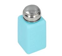 Dispenser Solvente 200ml Antistatico con Coperchio Acciaio Inox - Bottiglia Alcol Pressione ESD Quadrata per Pulizia e Conservazione