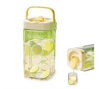 Dispenser sottile per bevande per frigorifero, dispenser per bevande con beccuccio, contenitore 100% a prova di perdite, contenitore per latte e succhi con coperchio, senza BPA, brocca per tè freddo