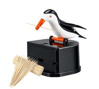 Dispenser Stuzzicadenti Graziosa Scatola Organizer Decorativa A Forma Di | Distributore Di Stuzzicadenti A Forma Di Picchio Per Cucina Festività Incontri Casa Bar E Festa Ventre bianco e nere