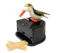 Dispenser Stuzzicadenti Novità A Pressione Da Tavolo Con Dispenser E | Portastuzzicadenti Picchio Per Cucina Festività Incontri Casa Bar E Festa dorate di nero