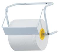 DISPENSER SUPPORTO PER BOBINA IN CARTA INDUSTRIALE METALLO LACCATO BIANCO