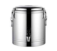 Dispenser termico per bevande in acciaio inox, 50 l, per caffè, tè, latte, ideale per feste ed eventi con rubinetto