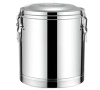 Dispenser termico per bevande in acciaio inox, contenitore termico per bevande con rubinetto per acqua calda e fredda, ideale per catering, tè, caffè, zuppe, capacità 40 l