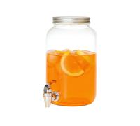 Dispenser Vetro Con Rubinetto 3,5 L Distributore Bibite Bevande Barattolo 4819C