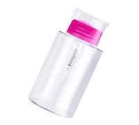 Dispenser vuoto a pompa per rimuovere lo smalto per unghie, contenitore ricaricabile per cosmetici, trasparente, bottiglia per manicure, colore rosso rosa, 150 ml