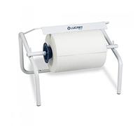 DISPENSER WIPER A MURO/TAVOLO IN TUBO METALLICOPER STROFINACCI A ROTOLO E MULTIUSO