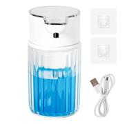 Dispensers Sapone Bagno Automatico,60 Giorni di Autonomia,4 Livelli Regolabili,USB Dosatore Sapone Schiuma,Dispenser Sapones Muro Dispenser Sapone con Sensore pour Cuisine,Salle Bain,Hôtel(350ml)
