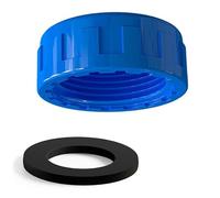 Dispenzzinamento del lavello Cucina Cappo di blanking tubo per lavaggi impianti idraulici Cap rotola con filo femminile trappola e estremità arresto della rondella giunti tubi tenuta blu 40mm