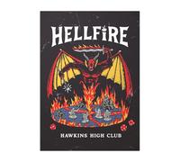 Displate Poster in metallo Stranger Things Series - Hellfire Club - Hawkins High Club - Poster da parete - Decorazione da parete - Poster in metallo - 32 cm x 45 cm