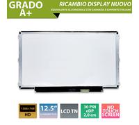 Display 12.5 compatibile con HP EliteBook 820 G3 1LG44UP [30pin 1366x768]