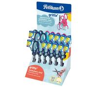 Display 12 forbici Griffix Pelikan per destrimani e mancini assortite 605397