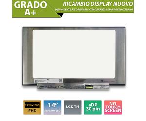 Display 14 compatibile HP 2R0R6EA 4G6A2EA 7CE13PA 9MR55LS [30pin 1920x1080]