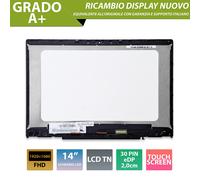 Display 14 compatibile HP Pavilion x360 14-cd0072TU 4LG37PAR 30pin FHD Touch