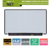 Display 15.6 compatibile con NV156FHM-T03 V8.0 [40pin FHD Touch]