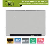 Display 16.0 compatibile con NE160QDM-NY2 V8.0 [40 pin 25601600 120Hz]