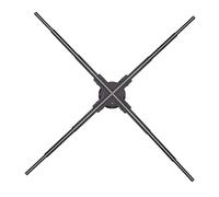 Display 3D con ologramma con WiFi, proiettore 3D a ologramma da 78 cm, rotazione a quattro assi, 928 pezzi, supporto LED WiFi APP, per cartelli, bar, casinò, feste, Halloween (US) (US) (USA) piccolo
