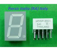 DISPLAY 7-SEG. HDSP-5501 LED ROSSO ANODO COMUNE dim. 17,02x12,5mm ( = 50 PEZZI)
