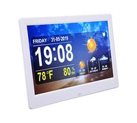 Display a Colori Display Clock, ABS White 10in WiFi Auto Set Clock 16 MB 160Mah per Camera da Letto (Spina europea)